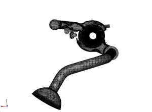 Fig. 7 - Mesh of the pump oil volumes
